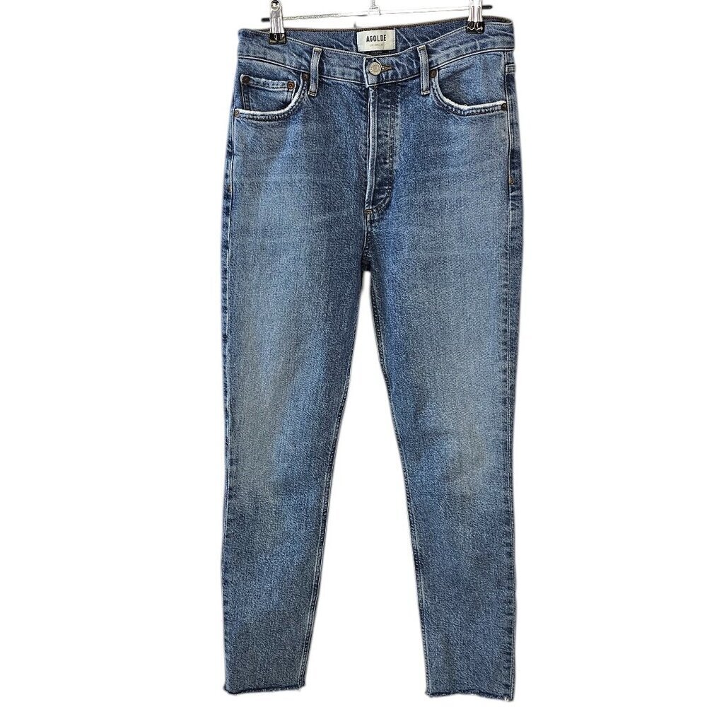 AGOLDE Women's High Rise Slim Fit Jeans - Nico